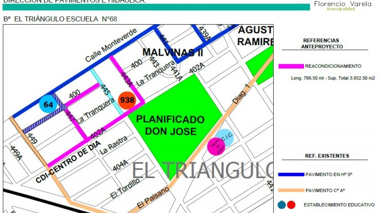 Obra para un mejor acceso a establecimientos educativos 